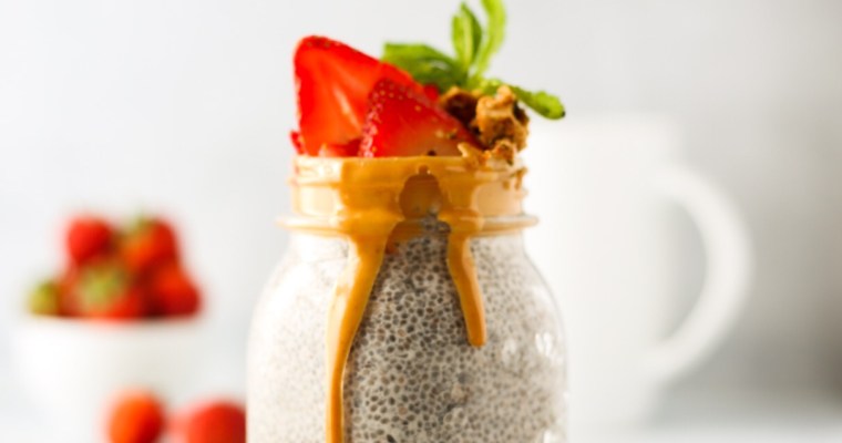 Strawberry Preserve Chia Pudding