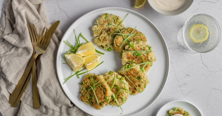 Pea & Artichoke “Crab” Cakes